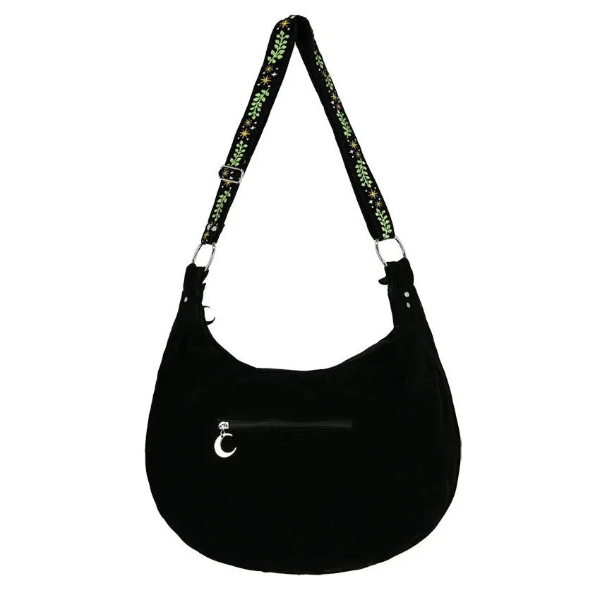 Women's Shoulder Bag High Quality Gothic Embroidery Famous Brands Designer Crossbody Bag Large Capacity Exquisite Female Bags