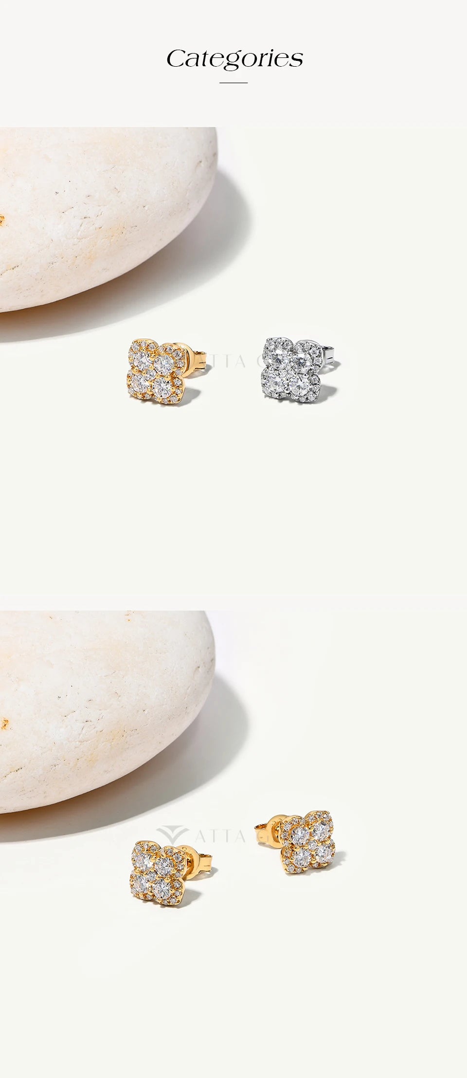 Full Moissanite Diamond Earrings D VVS1 For Women S925 Sterling Silver 18k Gold Plated Engagement Wedding Jewelry Gifts