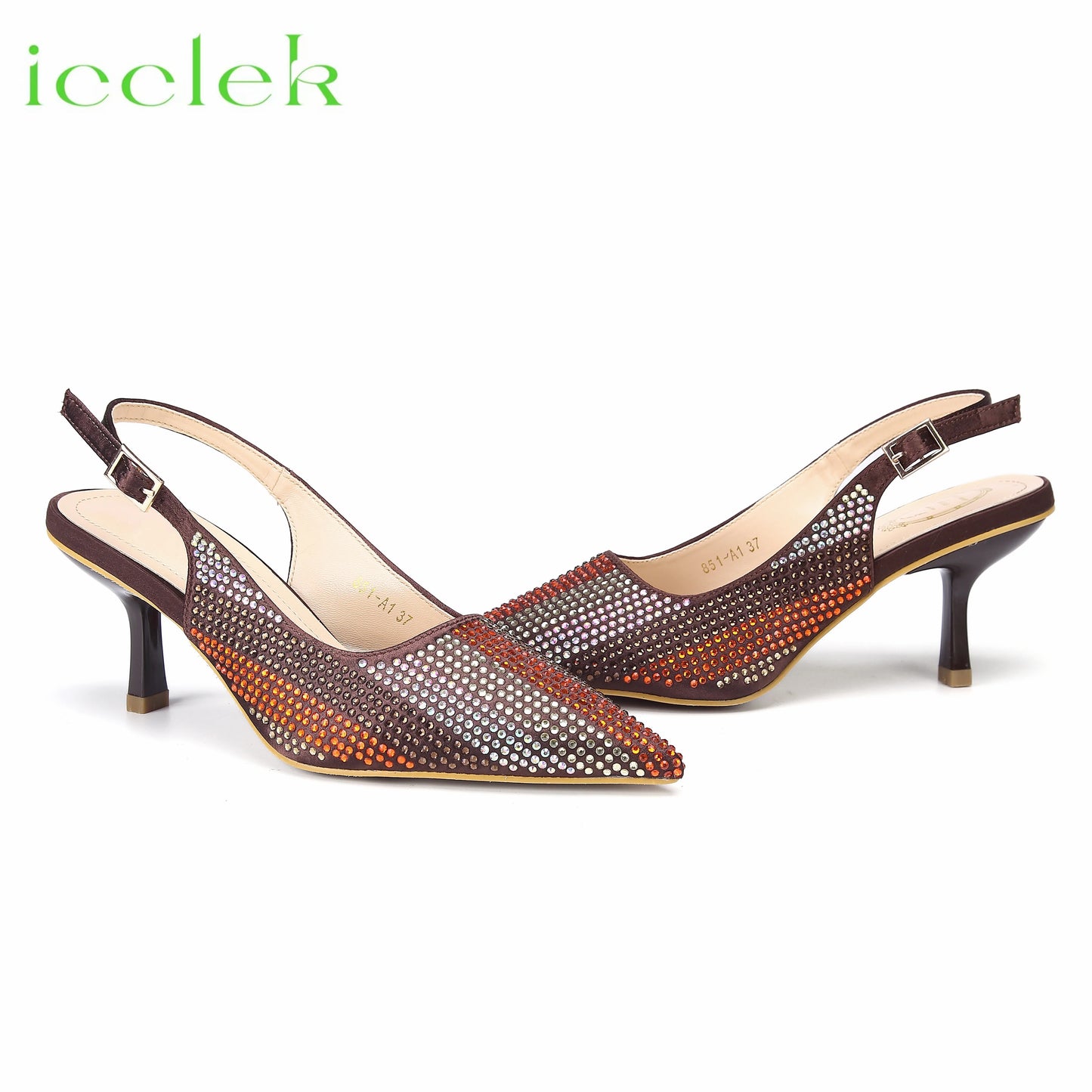 Italian Design African Women's High Heels Pointed Toe Sandals Party Wedding Party Magenta Color Shoes and Bags Set