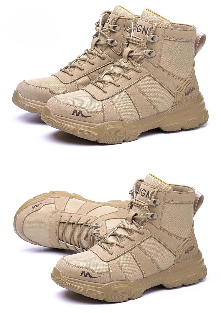 48 Plus Size Platform Non Slip Work Safety Boots Men Steel Toe Cap Anti-smash Sneakers Shoes Anti Puncture Security Boots