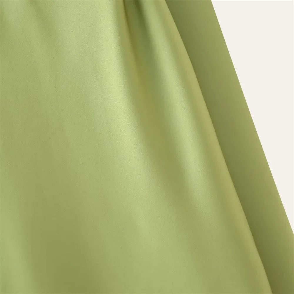 Elegant Women's Soft Silk Satin Long Dress Halter Backless Sleeveless Maxi Dresses Summer Lady Long Ribbon Party Gowns