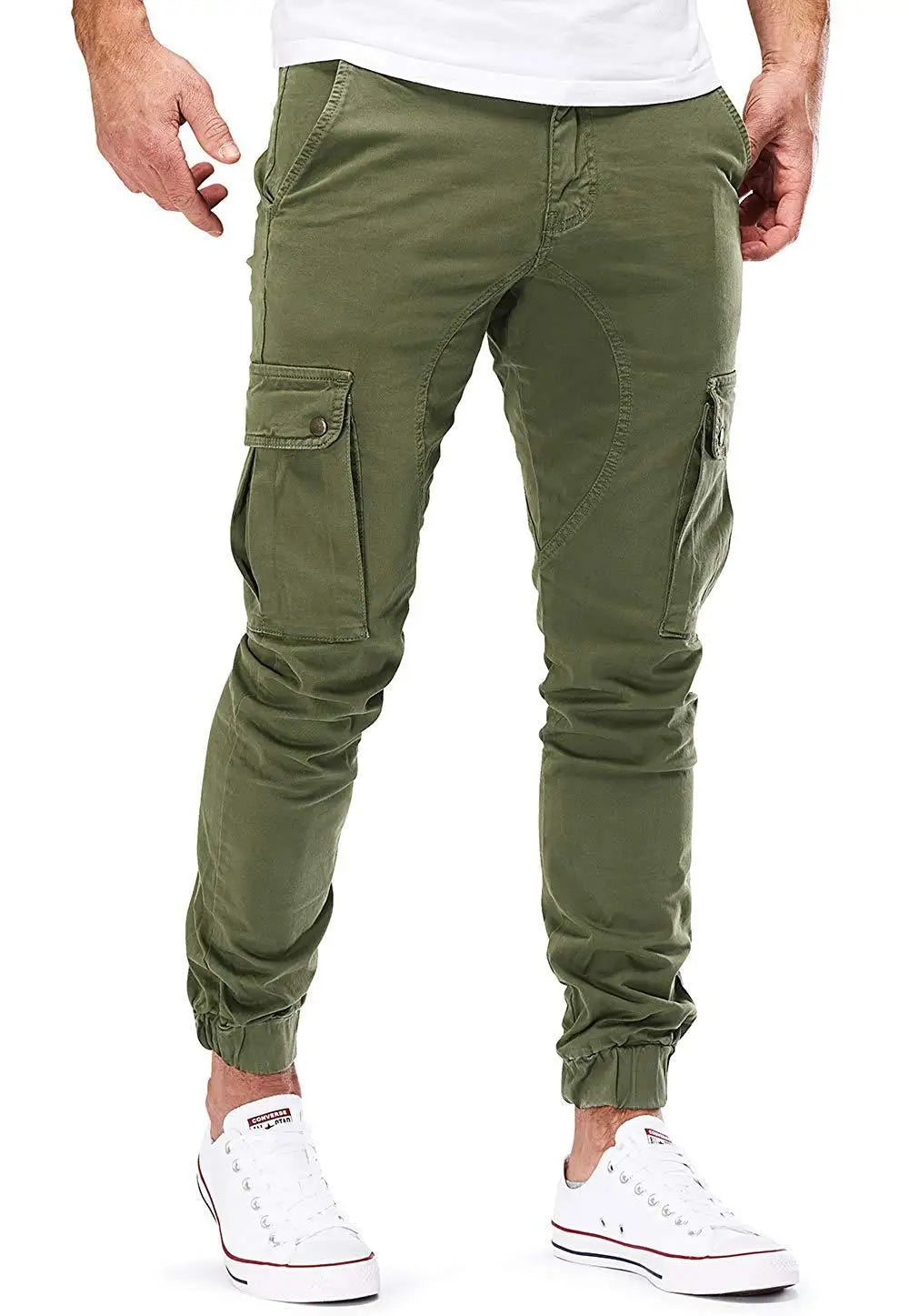 Casual Men Pants Summer Multiple Pockets Cargo Pants Quick Dry Thin Trousers Outdoor Hiking Workout Breathable Long Pant New