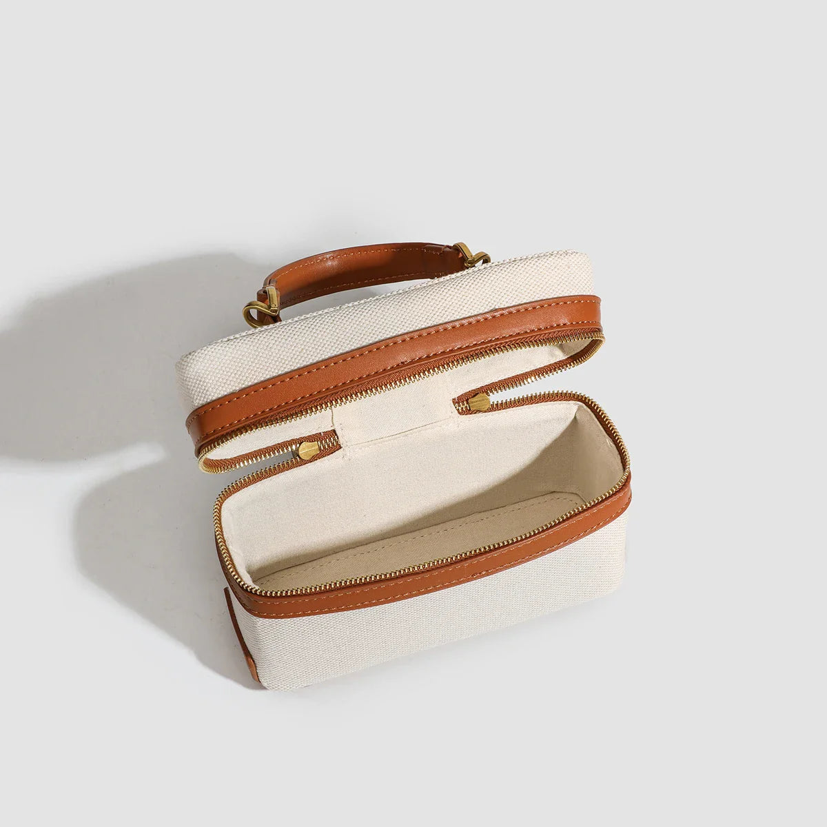 Women's Retro Canvas Spliced Lunch Box, Commuter Portable Shoulder Crossbody Small Square Bag, Adjustable Shoulder Strap