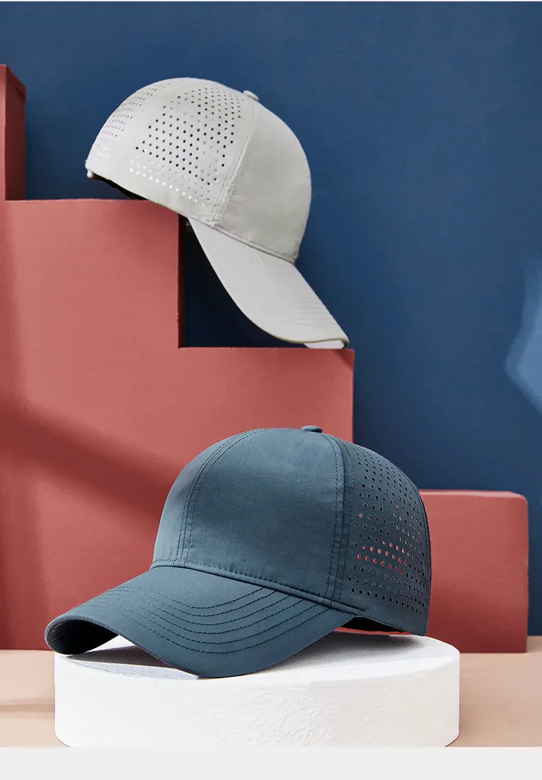 56-62cm Large Size Summer Baseball Cap Men Women Breathable Mesh Trucker Hat Snapback Cap Quick Dry Visor Outdoor Sports Sun Hat