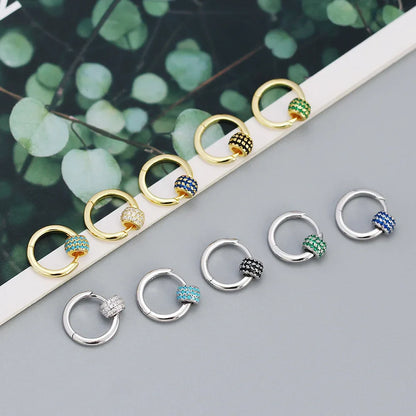 925 Sterling Silver Earring Zircon Sun Flower Ear Ring Geometric Style Water Drop Ear Bone Cute Temperament Woman Girl Ear Jewel