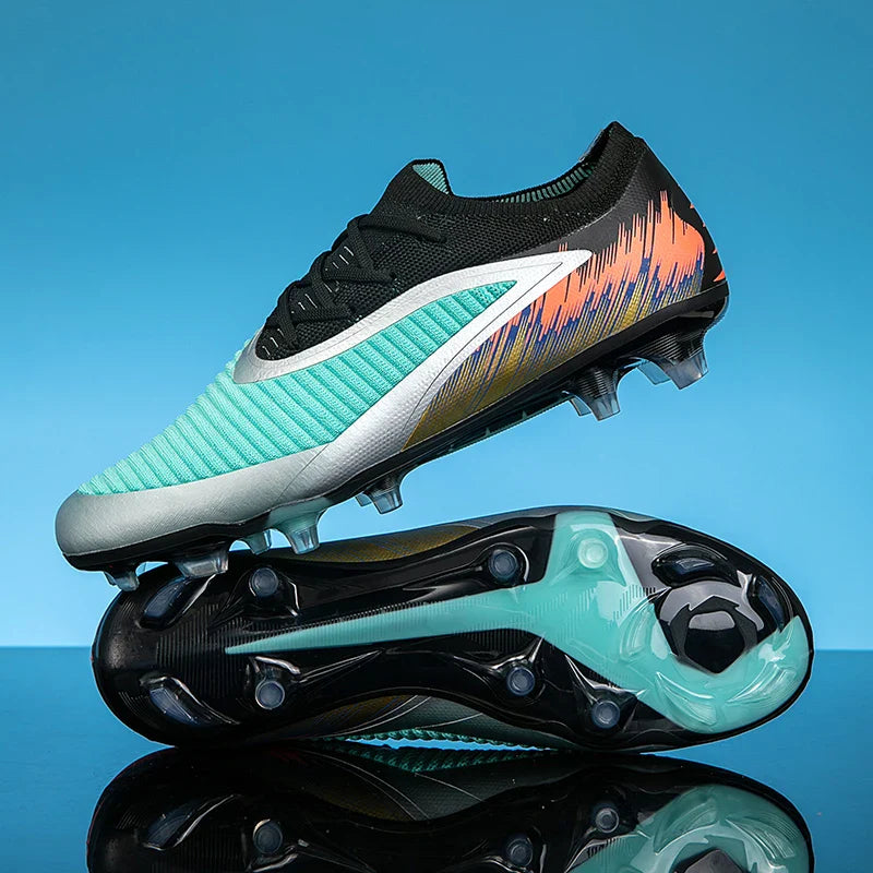 New Men Football Boots Training Ultralight Outdoor Drop Shipping Soccer Shoes Cleats Shoes Soccer Long Spikes FG Non-Slip