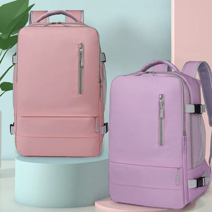 Travel Backpack Women Large Capacity Waterproof Anti-Theft Casual Daypack Bag with Luggage Strap & USB Charging Port Backpacks