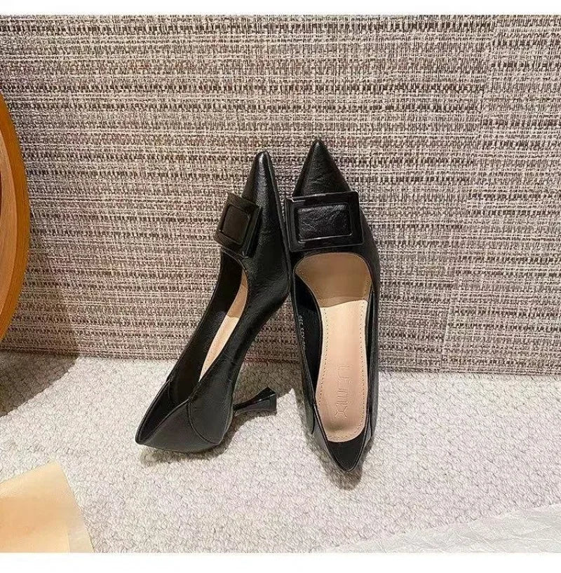 New style comfortable and versatile fairy-style suit light professional fashion with small skirt ladies high heels