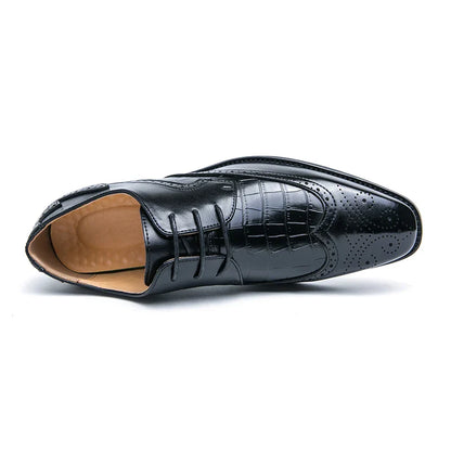Brock British Korean version high-end suit shoes wedding small leather shoes men's business formal wear trendy men's shoes