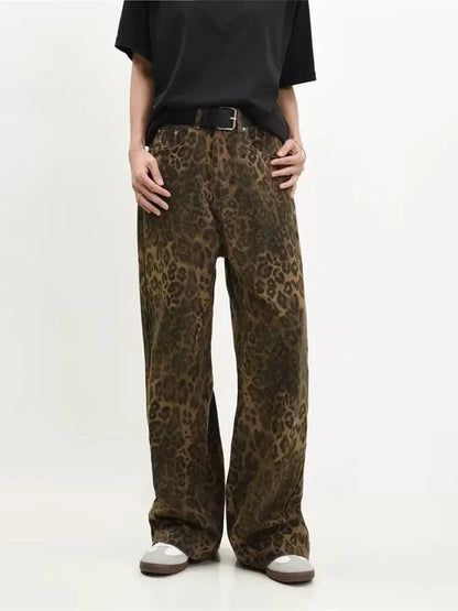Women Denim Pants Female Oversize Wide Leg Trousers