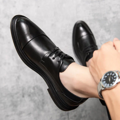 Men Suit Casual Shoes Luxury Men Brogue Dress Shoes Formal Business Leather Shoes Men Brown Wedding Italian Banquet Shoe Size 46