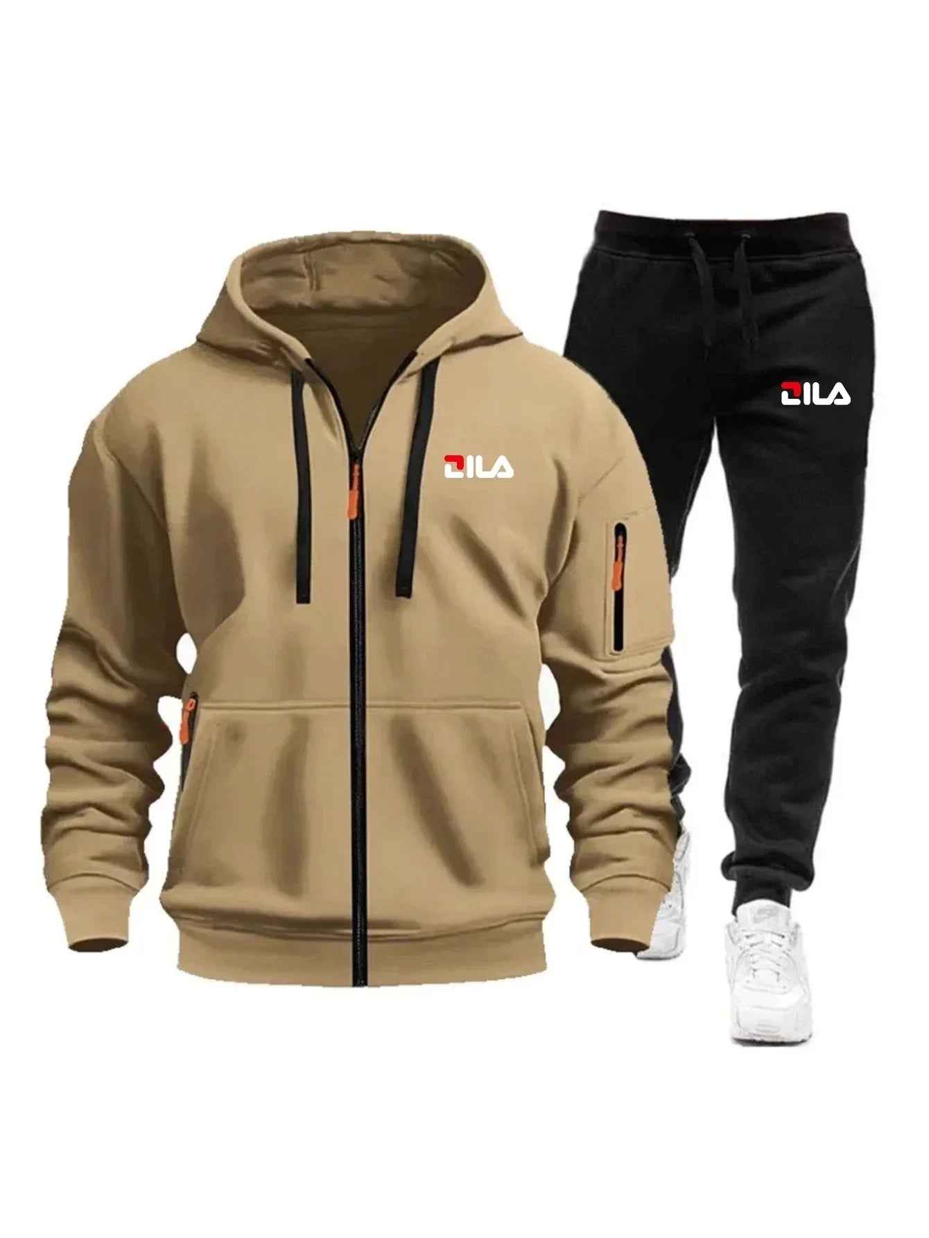 Men's Tracksuit Hoodies Pants Plus Size Autumn Winter Daily Casual Sporty Jogging Suit Fashion Sweatshirt Outfit Male Sports Set