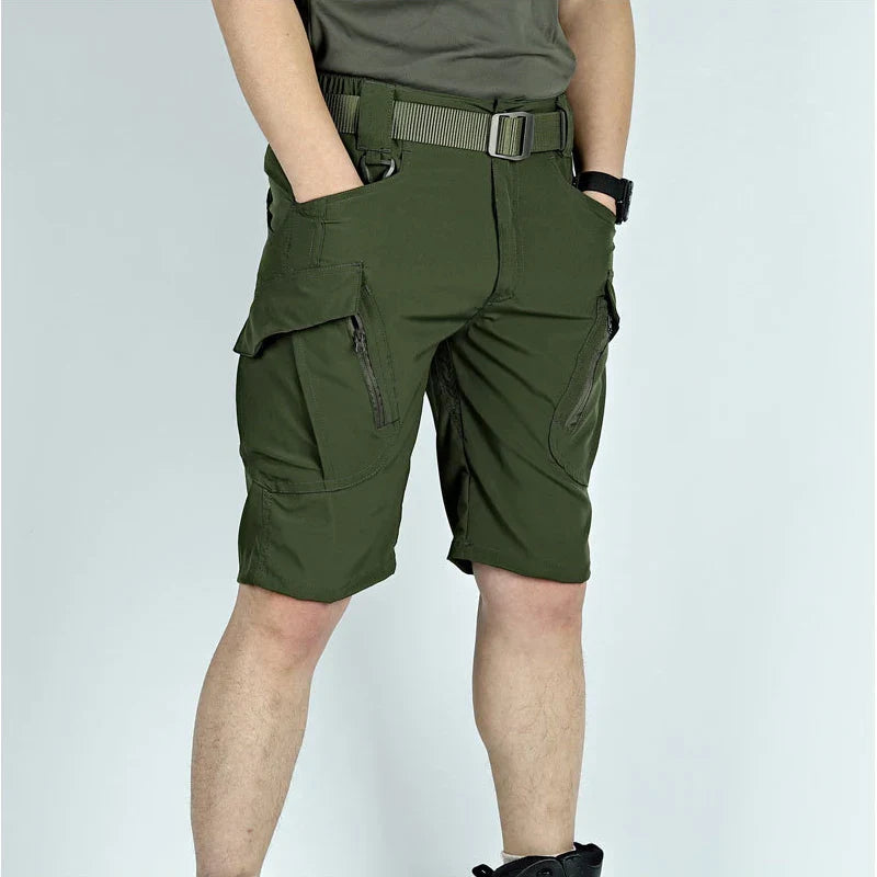 Men Cargo Shorts Quick Dry Tactical Short Pants Multi-Pocket Shorts Men's