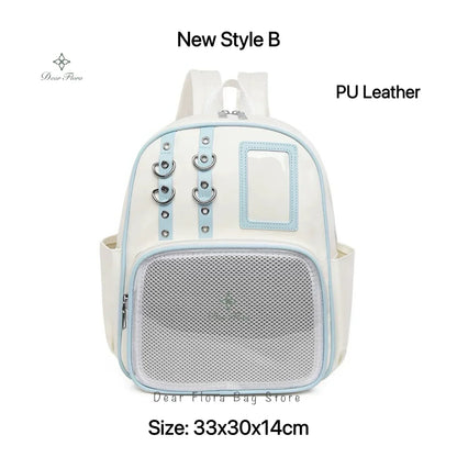 Cute Mini Backpack Women Kawaii Ita Bag Sweet Girl Transparent Rucksack DIY Personality Display Knapsack Lolita Shoulder Bag