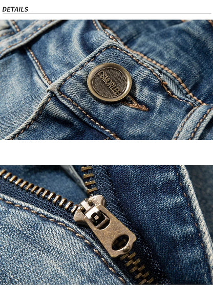 2025 New Summer Brand Stretch Thin Bermuda Masculina Cotton Denim Jeans Men Knee Length Soft Ropa Hombre Shorts