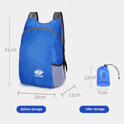 15L Lightweight Packable Backpack Foldable ultralight Outdoor Folding Backpack Travel Sports Bag Hiking Daypack for Men Women