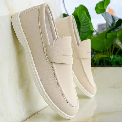 New British style breathable men's loafers fashion youth casual single shoes driving shoes