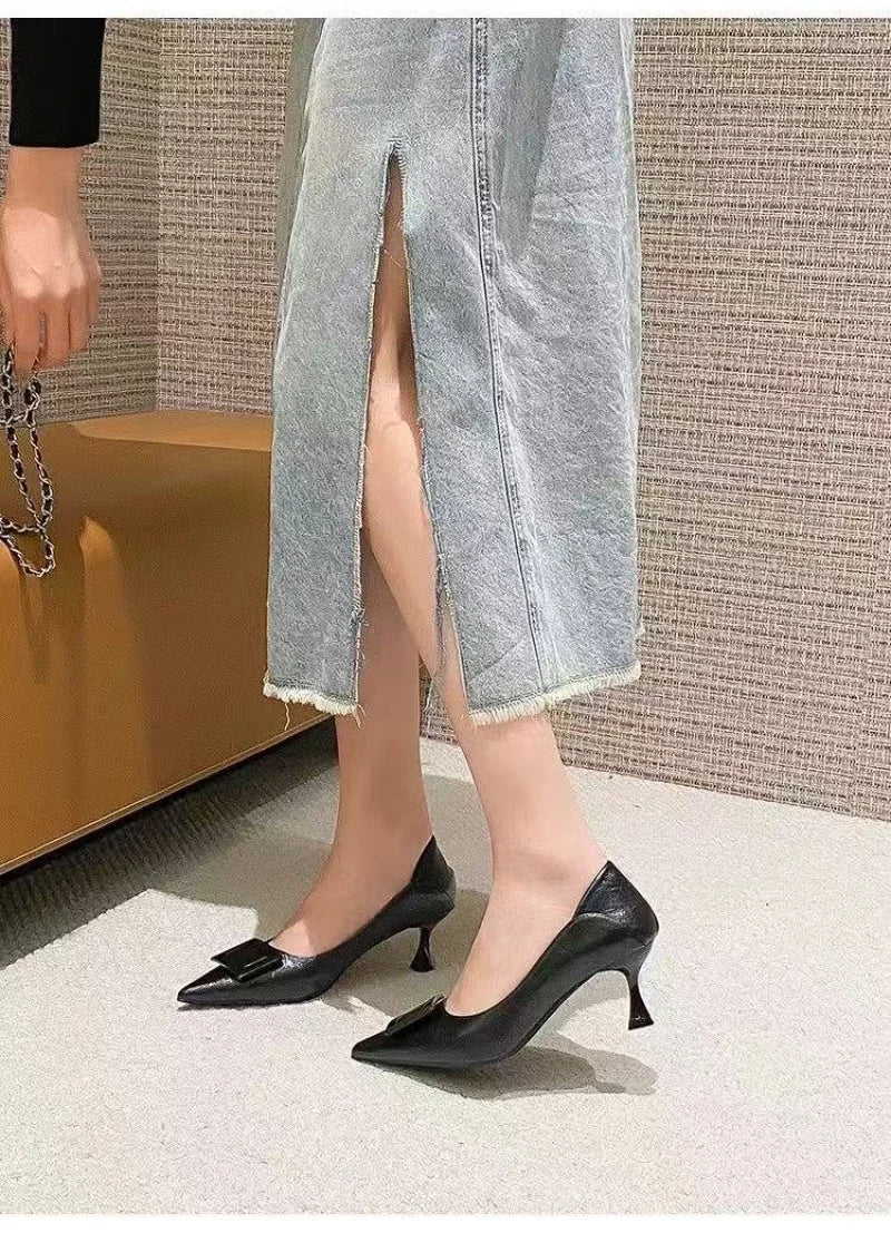 New style comfortable and versatile fairy-style suit light professional fashion with small skirt ladies high heels