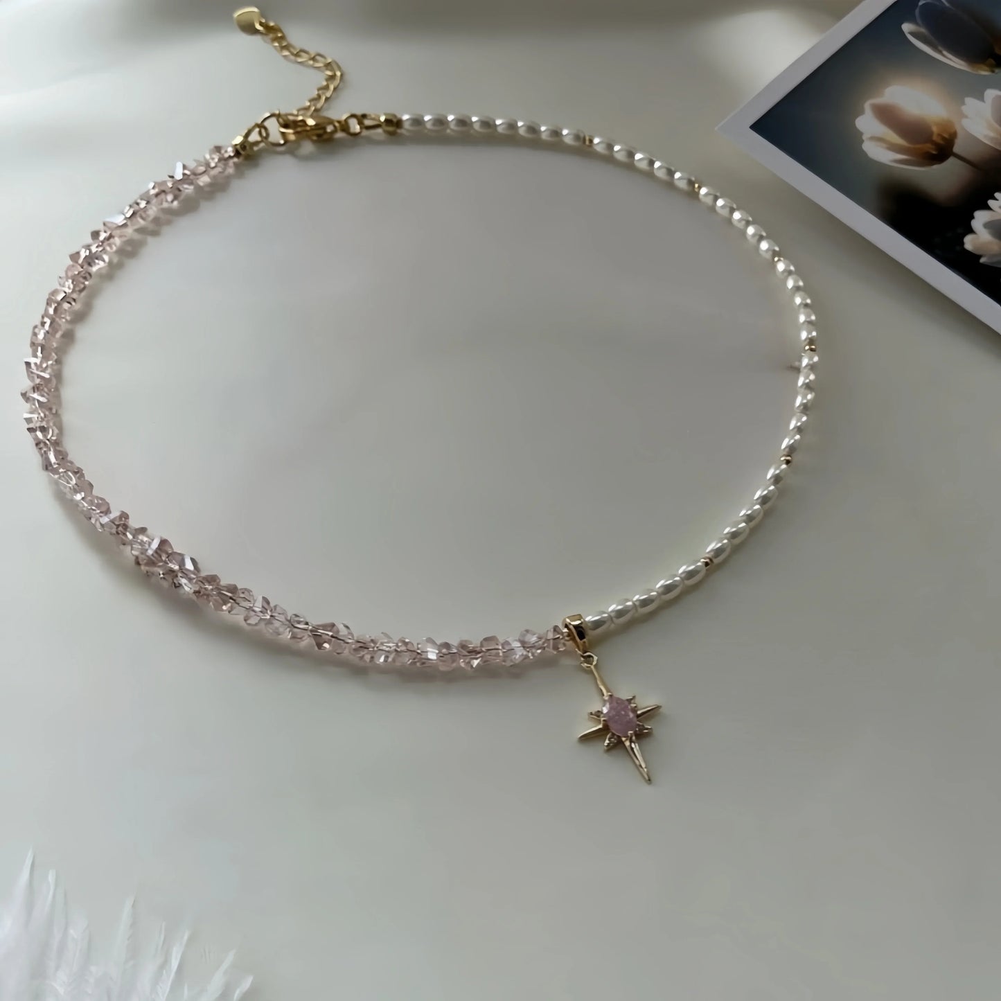 New Irregular Choker Vintage Tassels Zircon Heart Pendant Necklace For Women Female Geometric Baroque Transparent Crystal Chain