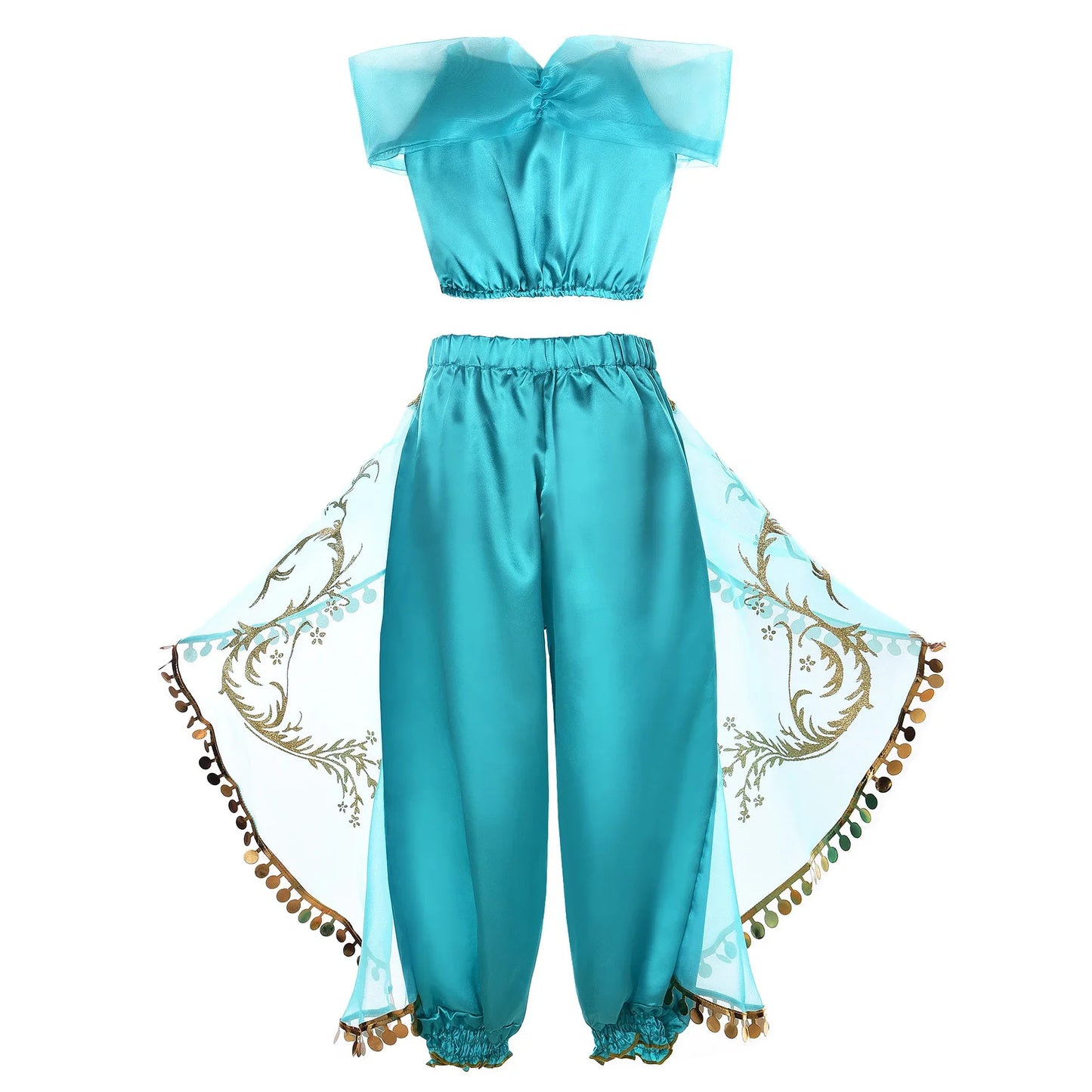 2026 Venice Carnival Rio Canaval Costume Play Jasmine Princess Dress up Girls Birthday Party Fancy Aladdin Role Playing Apparel