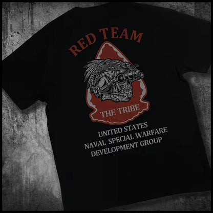 Navy SEALs Red Team Tactical Chiefs Military Men's Brothers Cotton Short Sleeve T-Shirt Crew Neck Loose Comfort Clothing