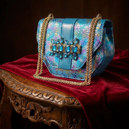 2026 New Elegant Rhinestone Peep Toe Women High Heels Sandals Italian Design with Coordinating Green Handbag Party Shoes and Bag