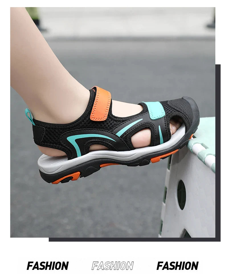 2025 Summer Boys Sandals Kids Shoes Fashion Flats Toddler Baby Girls Sandals Non-slip Casual Beach Children Outdoor Shoes