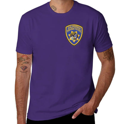 New California Highway Patrol T-Shirt kawaii clothes tees mens funny t shirts