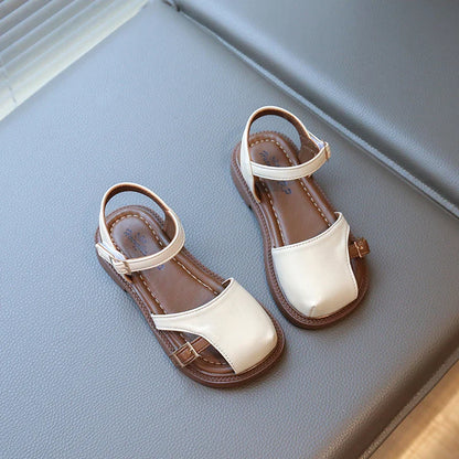 Summer Quick-Dry Children’s Sandals for Girls Non-Slip Soft Sole Toddler Flats Shoes  Princess Style Shoes Party School Elegant