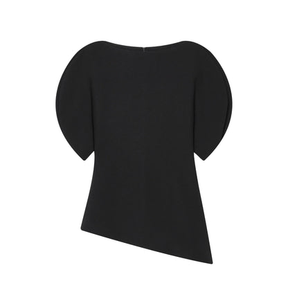 Spring Puff Sleeve Blouse For Women Casual O Neck Short Sleeve Shirts Summer Woman Fashion Solid Office Lady Chic Tops