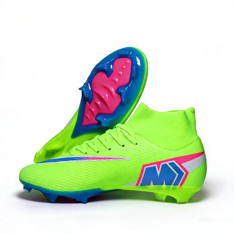 999Y High Quality Mens Soccer Shoes Turf Soccer Cleats for Boys Sneakers TF/FG Training Football Boots Chuteira Campo 35-45