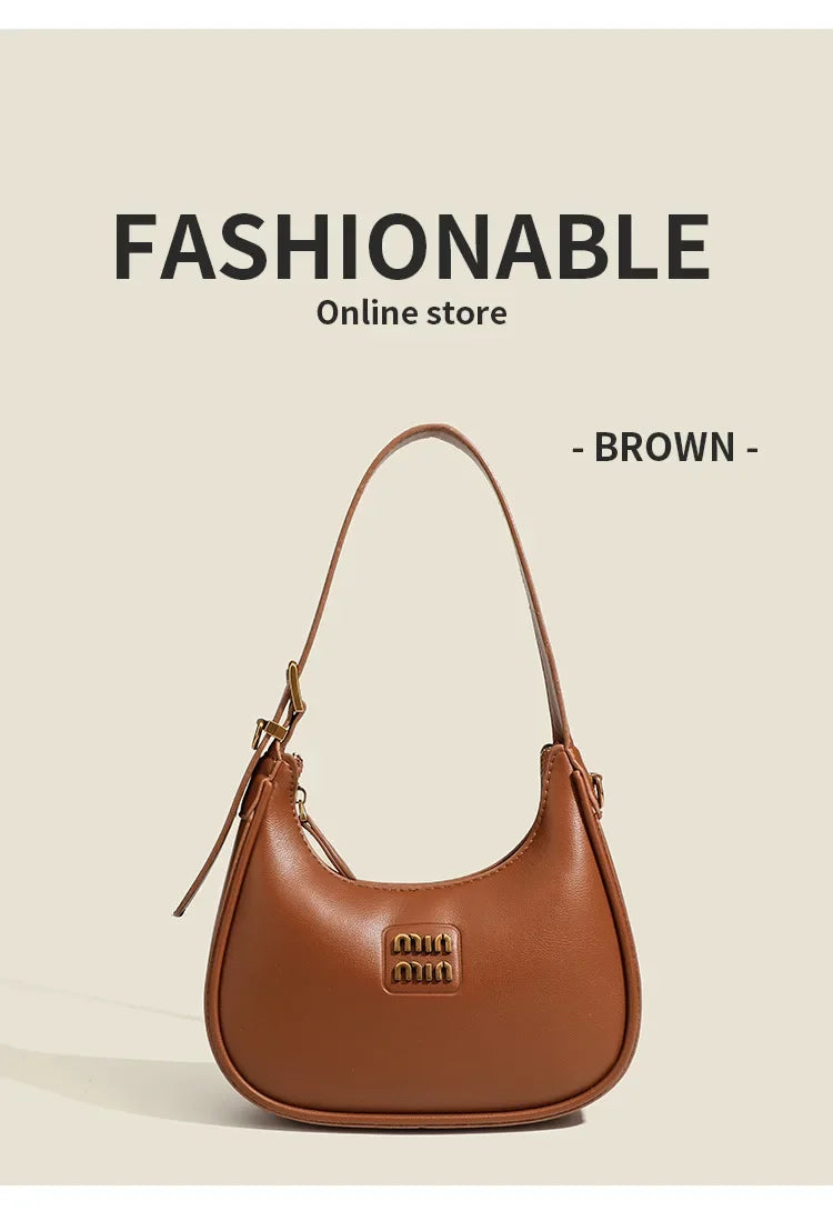 2025 Fashion Underarm Bag Top-handle Bags Women's 2025 New Arrival Casual Dumpling Bag Classyretro Shoulder Crossbody Bag