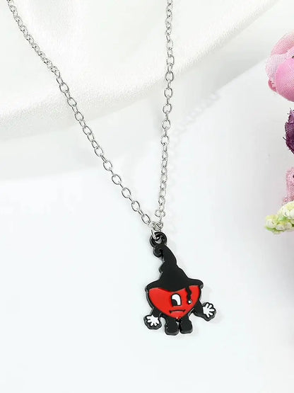 Rabbit Pendant Necklace Hip Hop Pop Singer Fans Gift Collar Jewelry Women Men Gift
