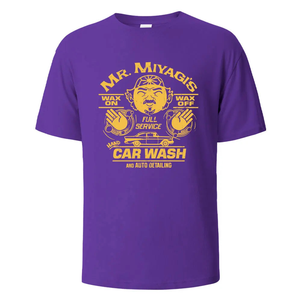 Men's Printed T-Shirt Mr.Miyagis Funny Graphic 100% Cotton Oversize Shortsleeved Tees For Men Women Summer Fashion Casual Tops