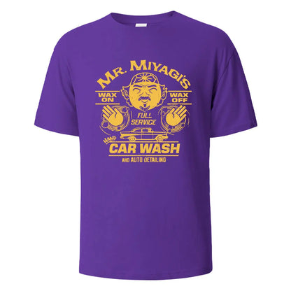 Men's Printed T-Shirt Mr.Miyagis Funny Graphic 100% Cotton Oversize Shortsleeved Tees For Men Women Summer Fashion Casual Tops