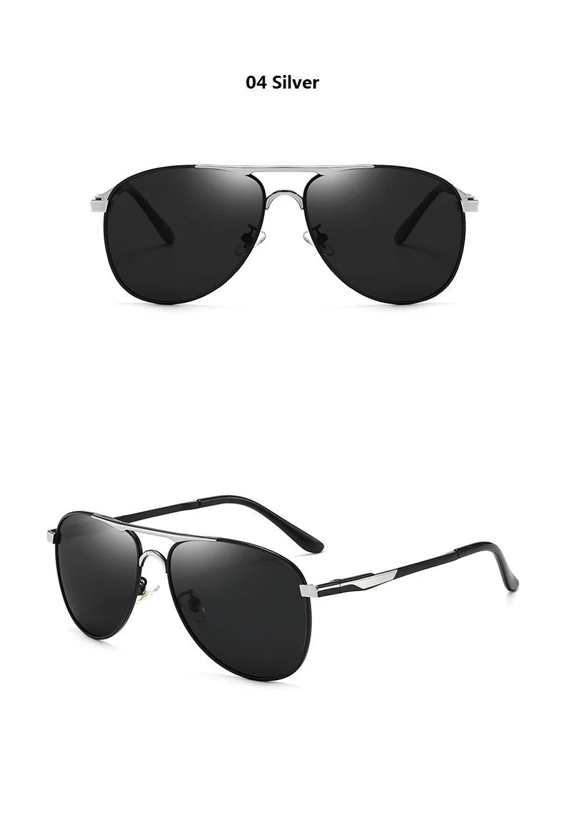 Luxury Pilot Polarized Sunglasses Men Women Driving Fishing Retro Sun Glasses Brand Designer Male Metal Sunglasses For Man UV400