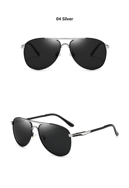 Luxury Pilot Polarized Sunglasses Men Women Driving Fishing Retro Sun Glasses Brand Designer Male Metal Sunglasses For Man UV400