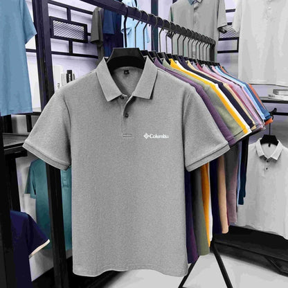 Cotton100% Men's Summer Luxury High Quality Short Sleeves Polo Shirt Letter Printing 25colors Brand T-Shirt Business Men's Wear