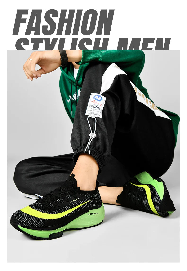 Men Running Shoes Breathable Race Cushioning Outdoor Jogging Sneakers Trainer Luxury shoes Couple Non-Slip Mesh Off-road Shoes