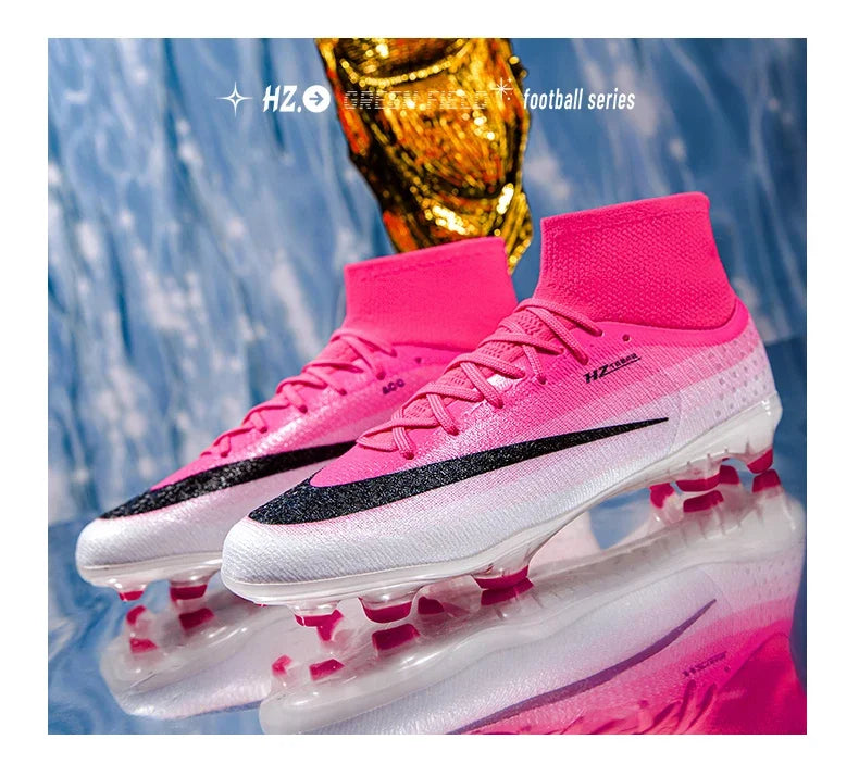 New Men Football Boots Women Professional Soccer Shoes Hot Sale TF/FG Sneakers Unisex High-quality Futsal Cleats Ultralight