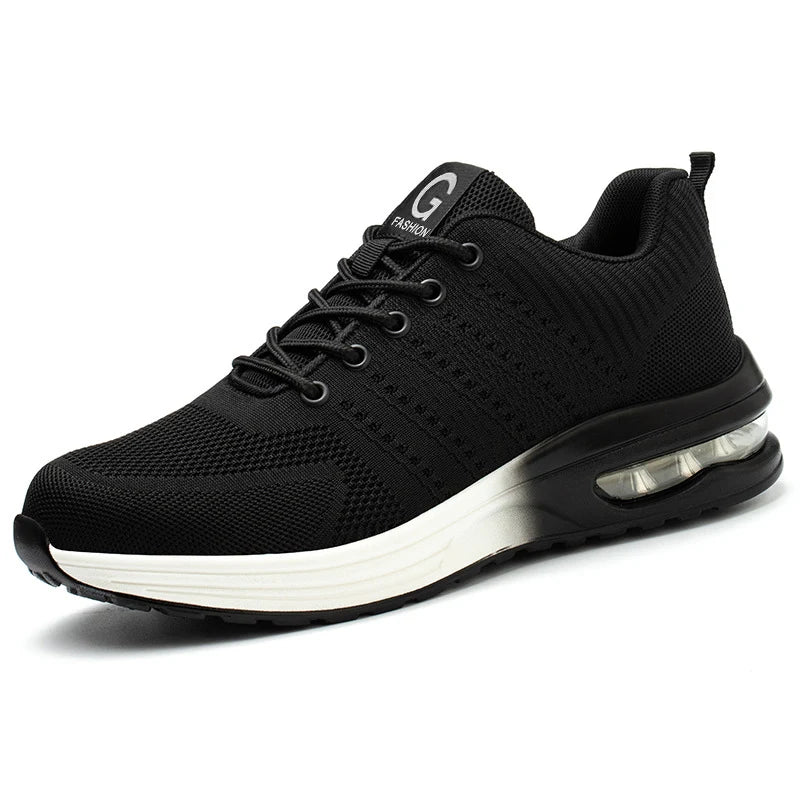 Steel Toe Shoes Safety Protective Shoes Air Cushion Work Safety Shoes Men Women Breathable Work Sneaker Anti Smash Anti-puncture
