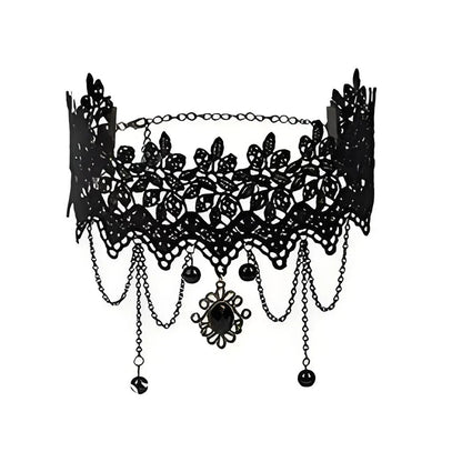 Punk Black Sexy Lace Chokers Necklace For Women Fashion Retro Clavicle Chain Halloween Collar Choker Steampunk Gifts