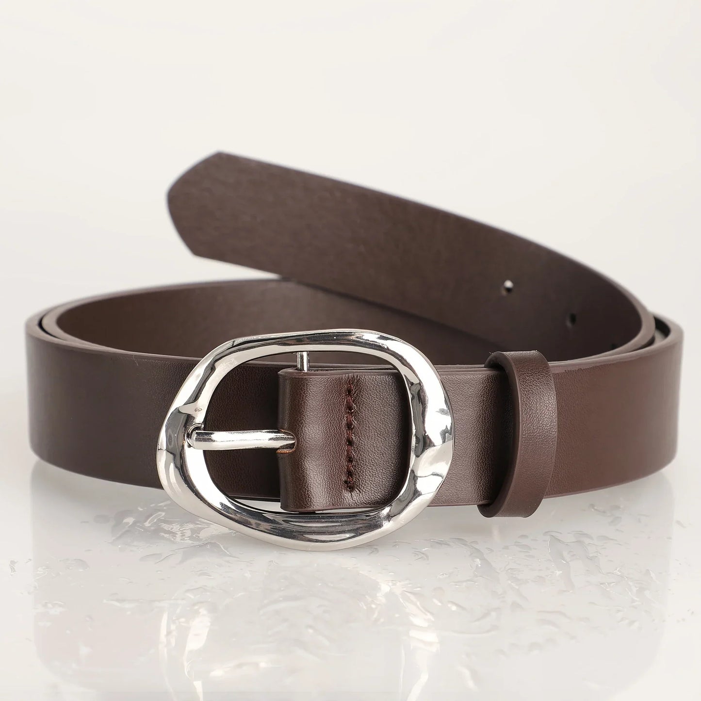 New Luxury Women's Belt Fashion Casual Classic Silvery Buckle Belts Plus Size - Pair with Jeans, Pants, Dress, For Ideal Gifts