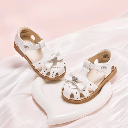 Baby Girls Sandals Summer Lovely Soft Leather Shoes Children's Princess Crystal Shoes Party Outdoor Cool DB2252034