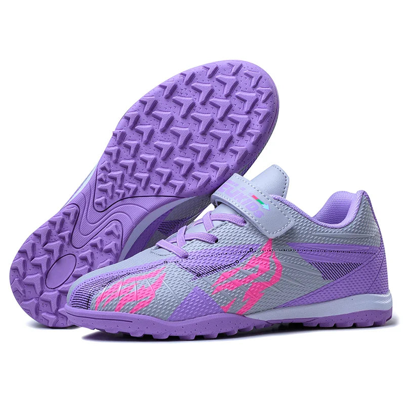 Kids Soccer Cleats Unisex Child Turf Soccer Shoes Indoor Youth Football Boots Artificial Ground Trainning Futsal Sneaker Outdoor