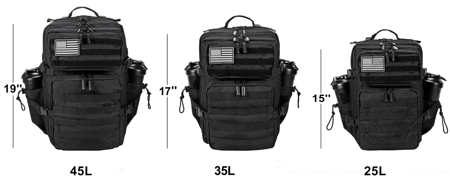 45L Meal Management Backpack for Men Women Tactical Adults Insulated Lunch Athletes Gym Bag Sports Daypacks With Bottle Holder