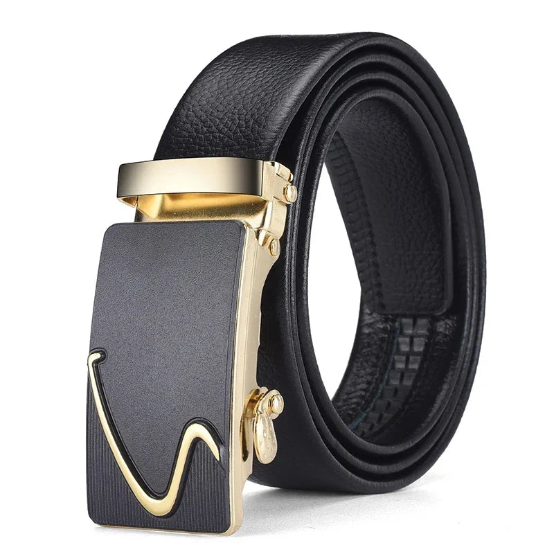 Fashion Business Men's Belt Genuine Luxury Brand Belt Metal Buckle Belt High-Quality PU Leather Soft Belt With Cargo Pants Jeans