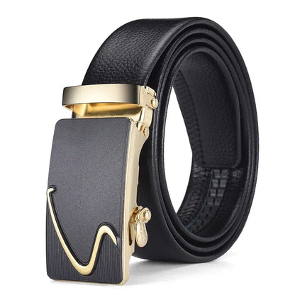 Fashion Business Men's Belt Genuine Luxury Brand Belt Metal Buckle Belt High-Quality PU Leather Soft Belt With Cargo Pants Jeans
