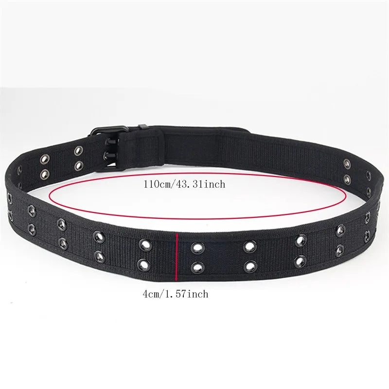 Men Belts Canvas Nylon Webbing Belt Fashion Casual Designer Unisex Belts High Quality Sports Military Strap Cargo Pants Belt