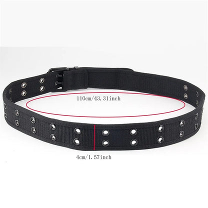 Men Belts Canvas Nylon Webbing Belt Fashion Casual Designer Unisex Belts High Quality Sports Military Strap Cargo Pants Belt